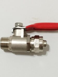 Llave de paso de metal 1/4 y 3/8